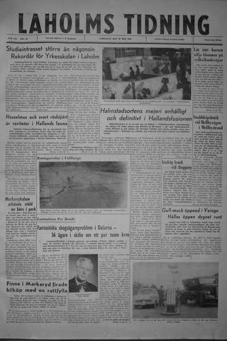 Förstasidan, Lördag 20 maj 1961
