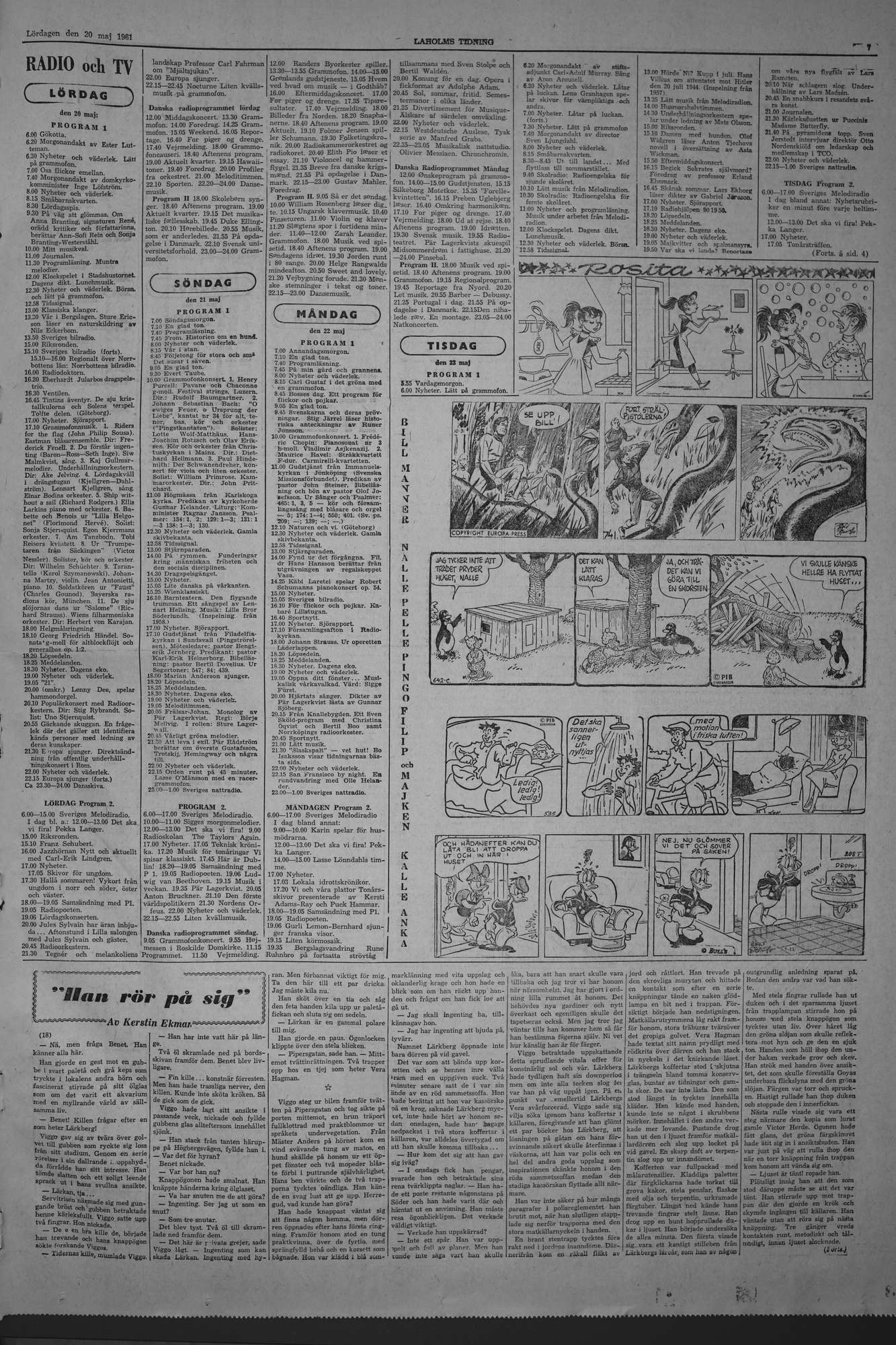 Laholms Tidning Lördag 20 maj 1961, sida 7