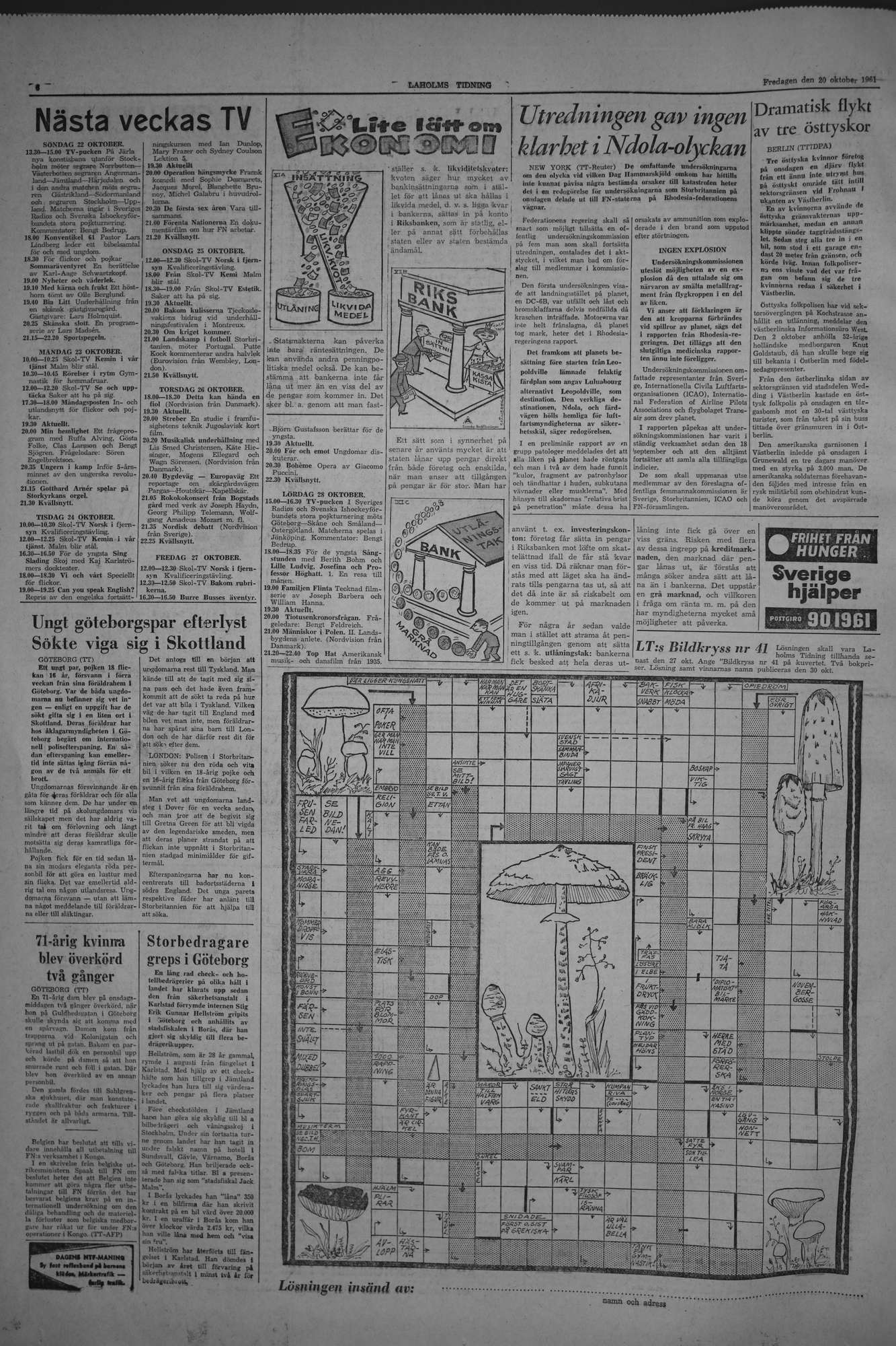 Laholms Tidning Fredag 20 oktober 1961, sida 6