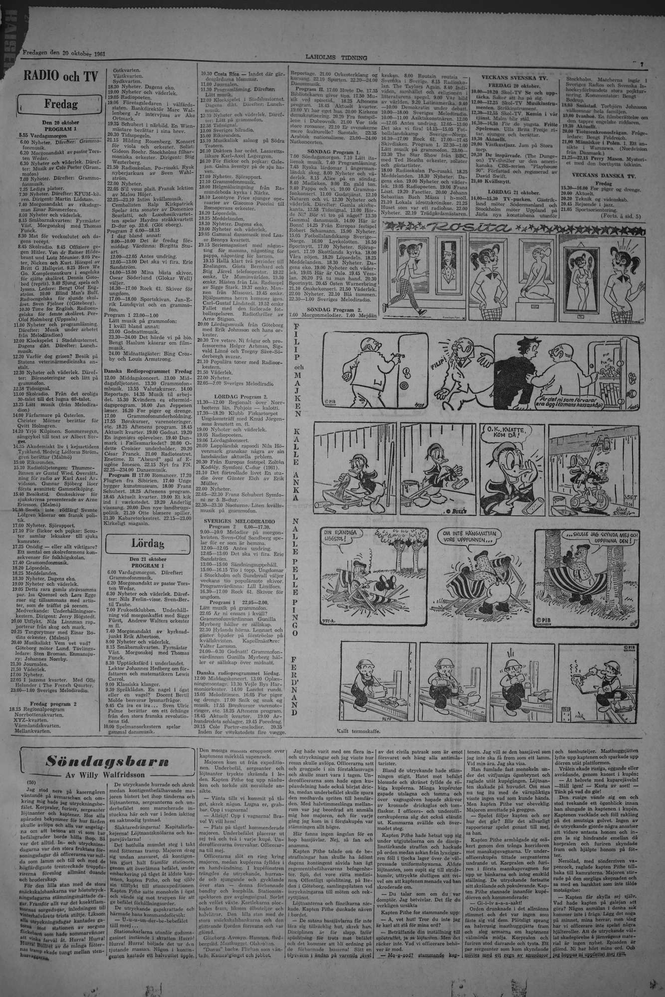 Laholms Tidning Fredag 20 oktober 1961, sida 7