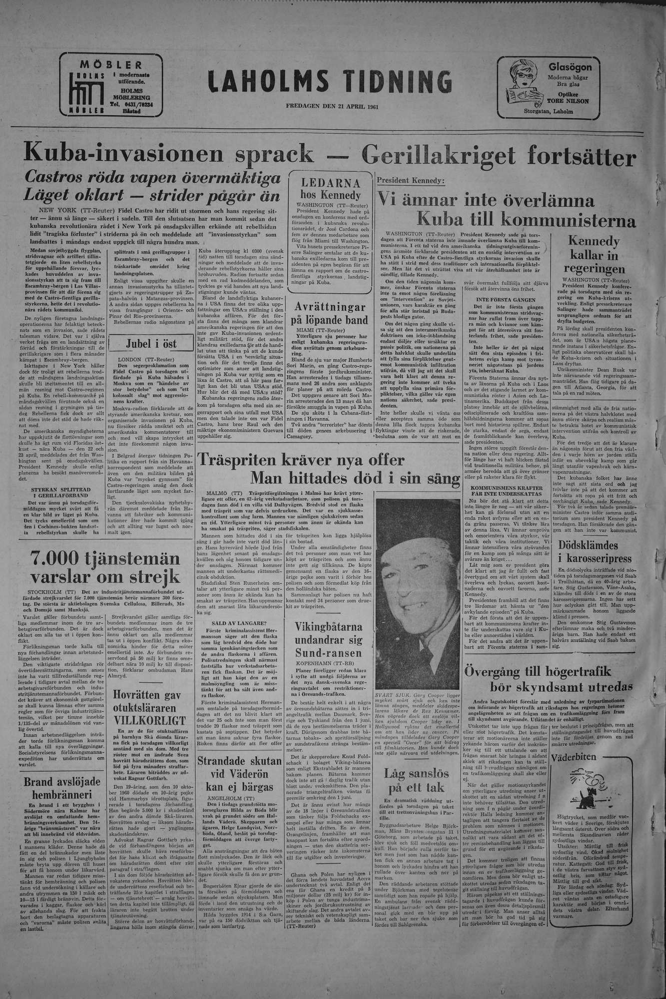 Laholms Tidning Fredag 21 april 1961, sida 8