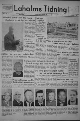 Förstasidan, Tisdag 5 januari 1965
