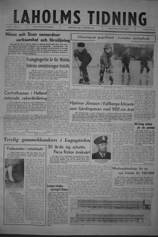 Förstasidan, Lördag 21 januari 1961