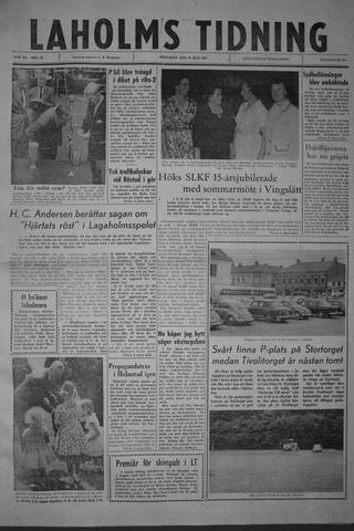 Förstasidan, Fredag 21 juli 1961