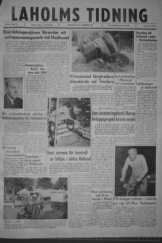 Förstasidan, Lördag 21 oktober 1961