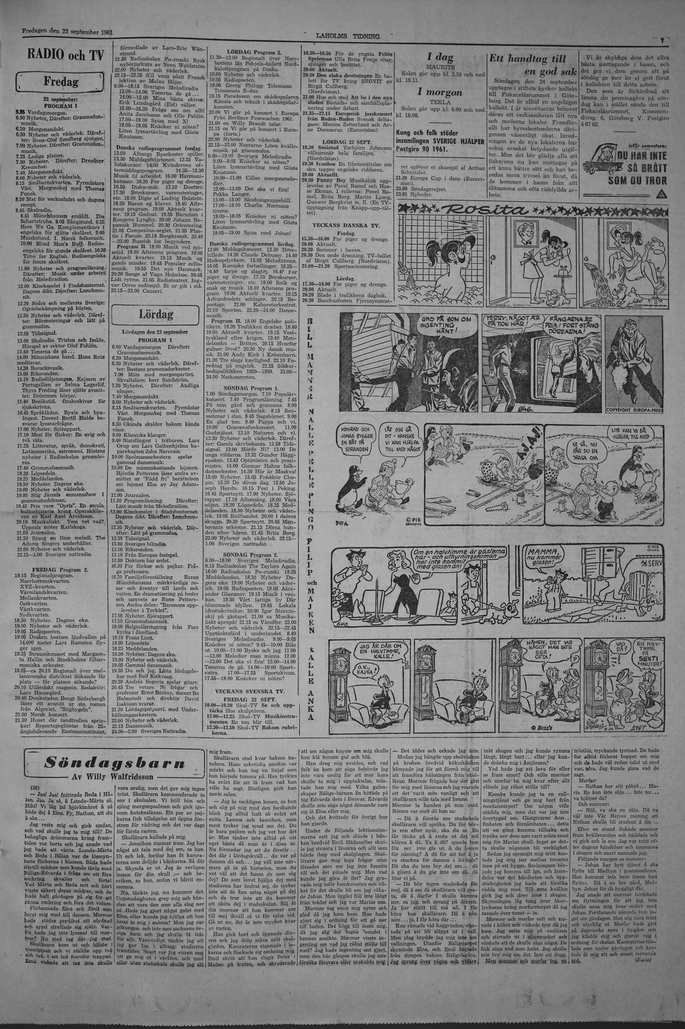 Laholms Tidning Fredag 22 september 1961, sida 7