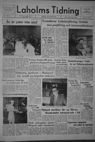 Förstasidan, Fredag 8 januari 1965