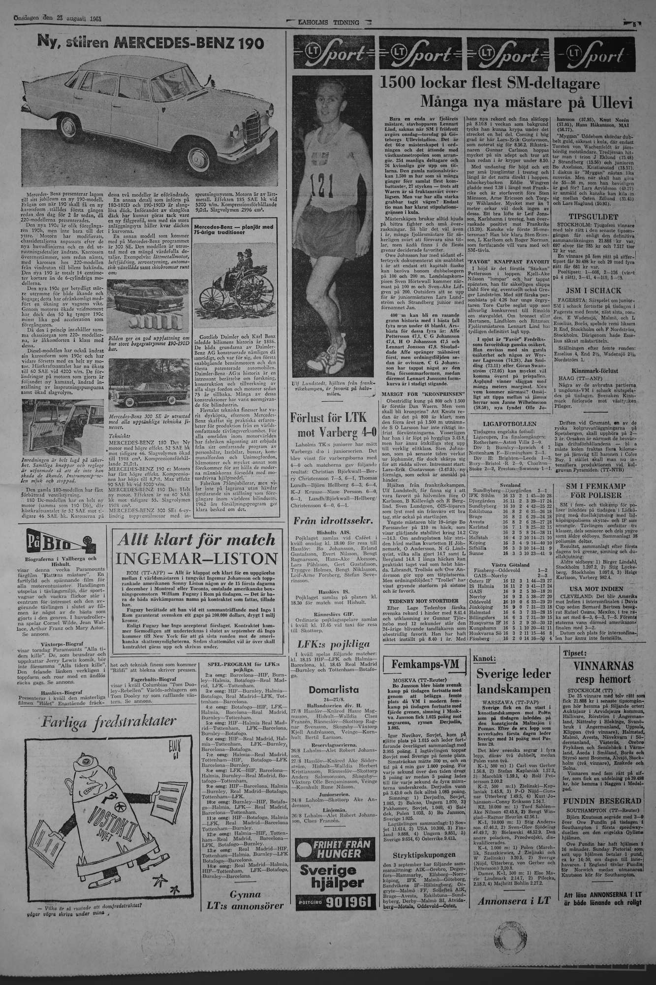 Laholms Tidning Onsdag 23 augusti 1961, sida 5