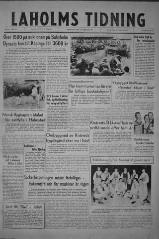 Förstasidan, Torsdag 23 februari 1961