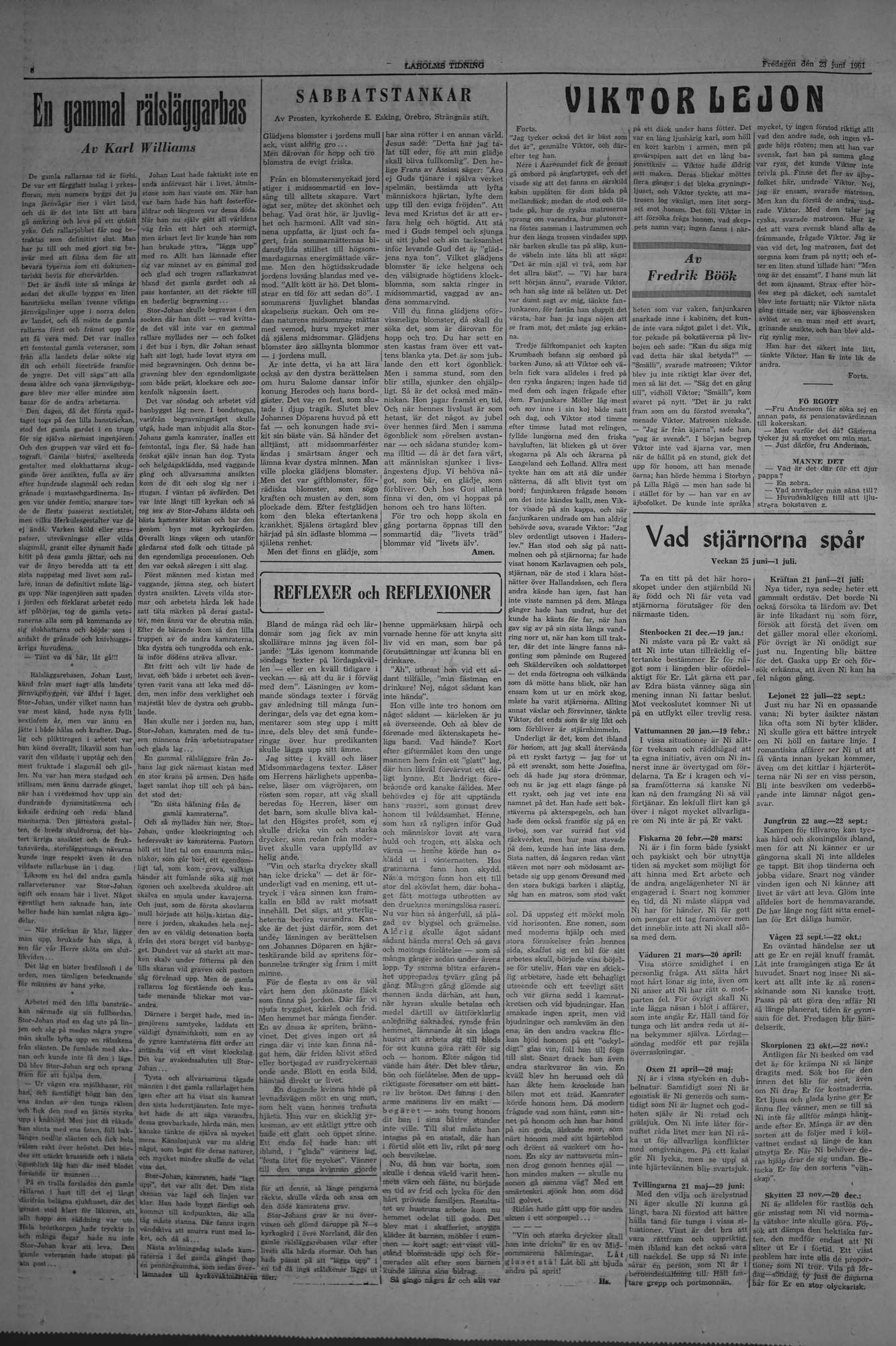 Laholms Tidning Fredag 23 juni 1961, sida 6