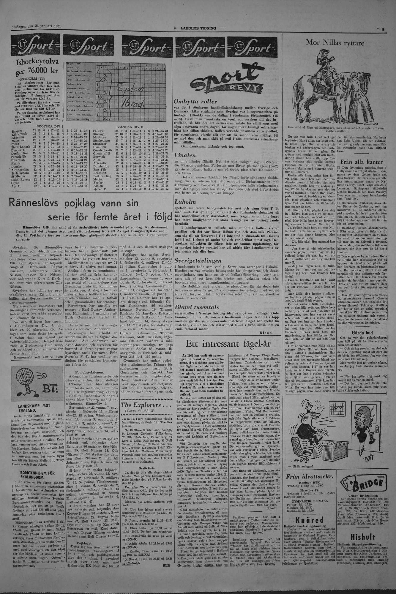 Laholms Tidning Tisdag 24 januari 1961, sida 5