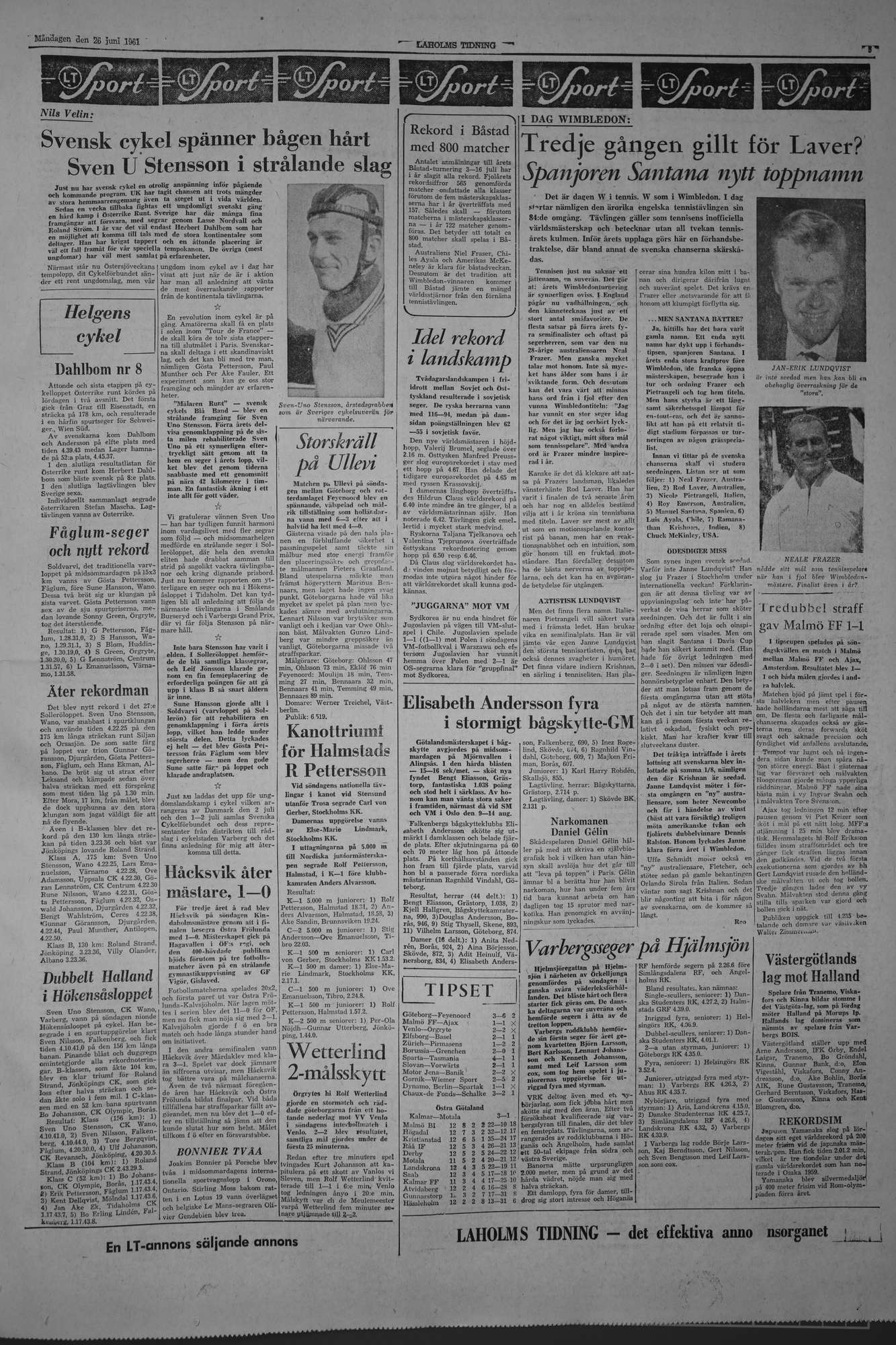 Laholms Tidning Måndag 26 juni 1961, sida 5