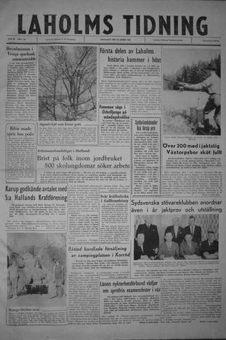 Förstasidan, Tisdag 25 april 1961
