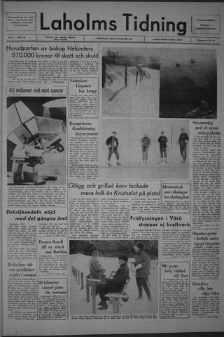 Förstasidan, Måndag 11 januari 1965