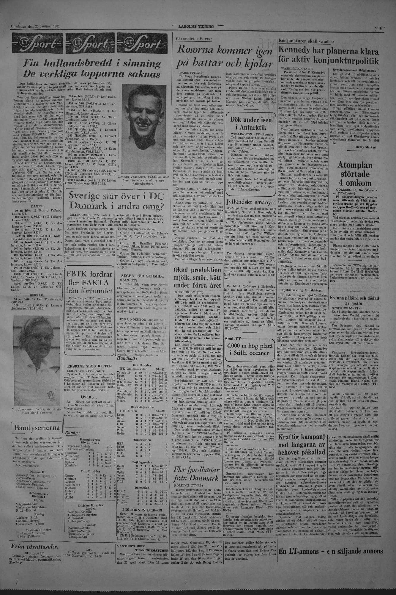 Laholms Tidning Onsdag 25 januari 1961, sida 5