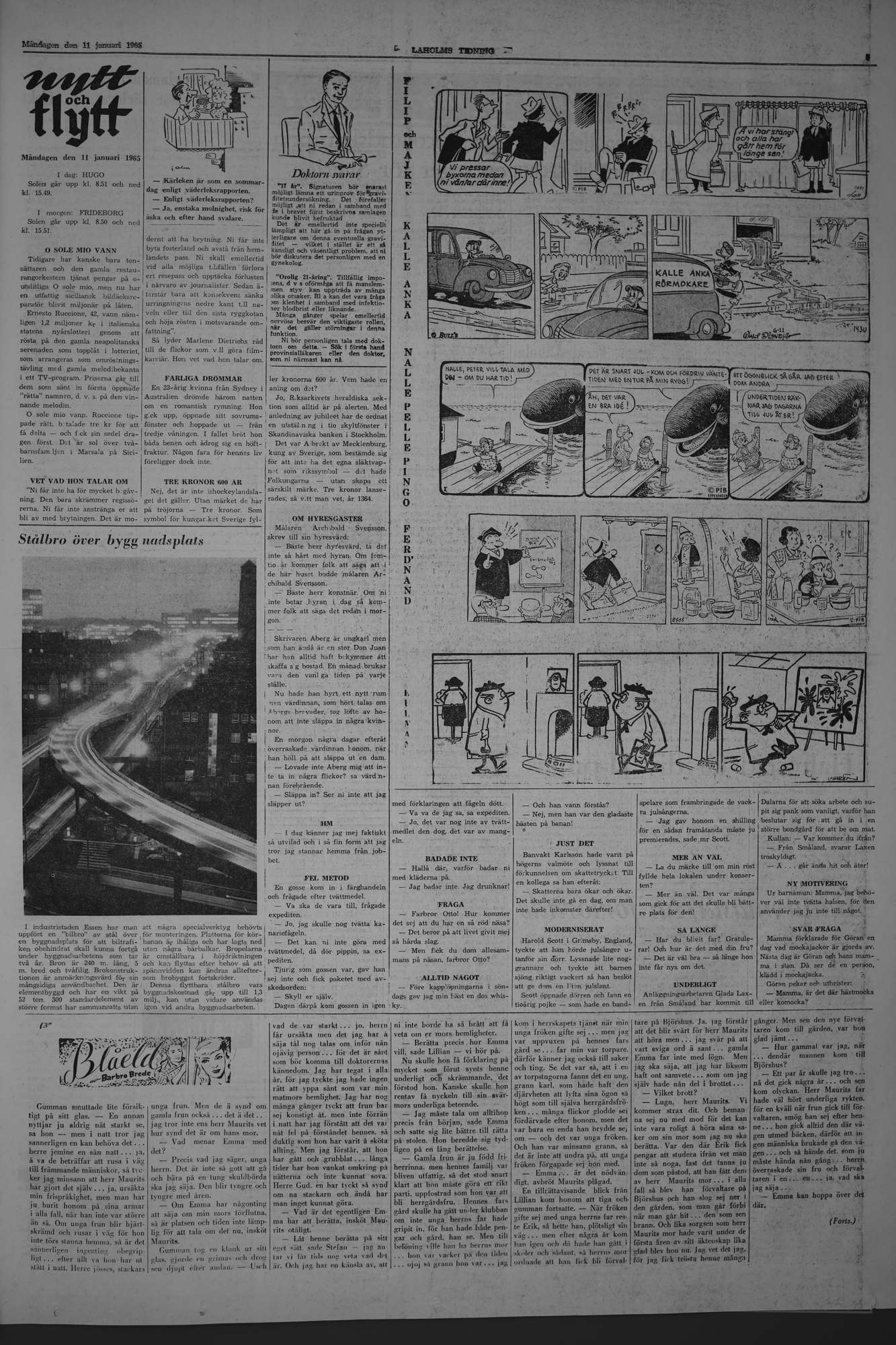 Laholms Tidning Måndag 11 januari 1965, sida 5