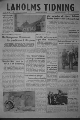 Förstasidan, Torsdag 25 maj 1961