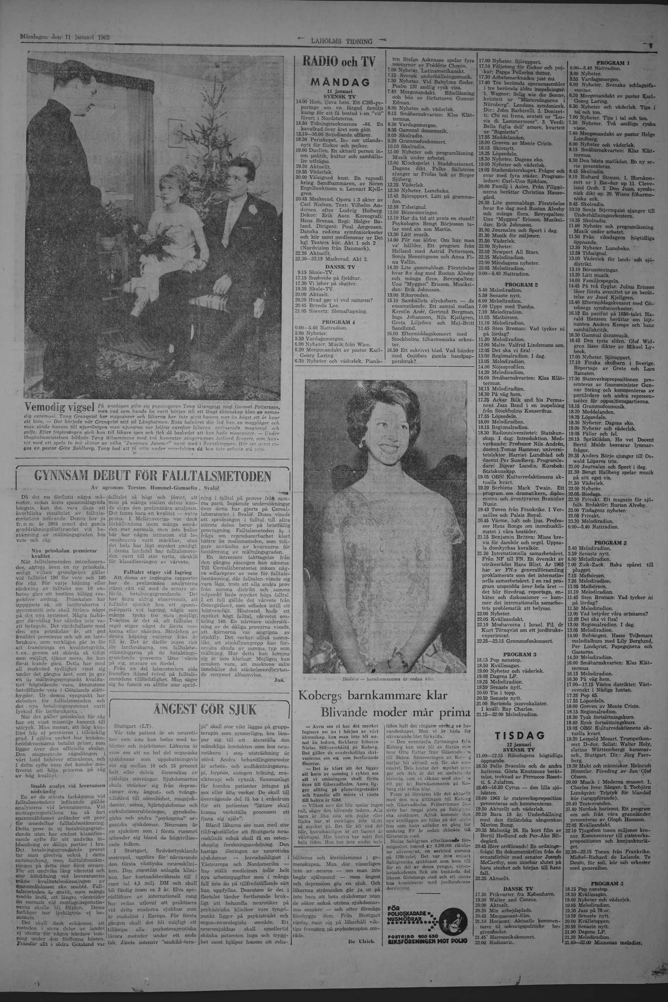 Laholms Tidning Måndag 11 januari 1965, sida 7