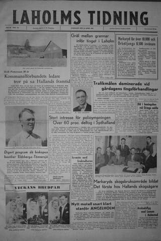 Förstasidan, Onsdag 26 april 1961
