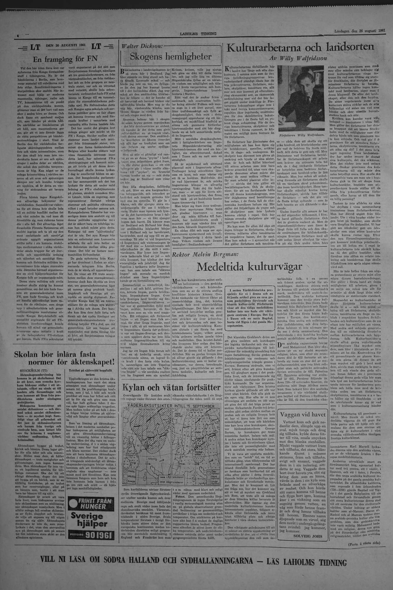 Laholms Tidning Lördag 26 augusti 1961, sida 4