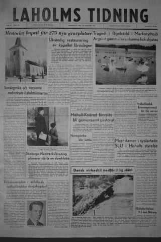 Förstasidan, Torsdag 26 januari 1961