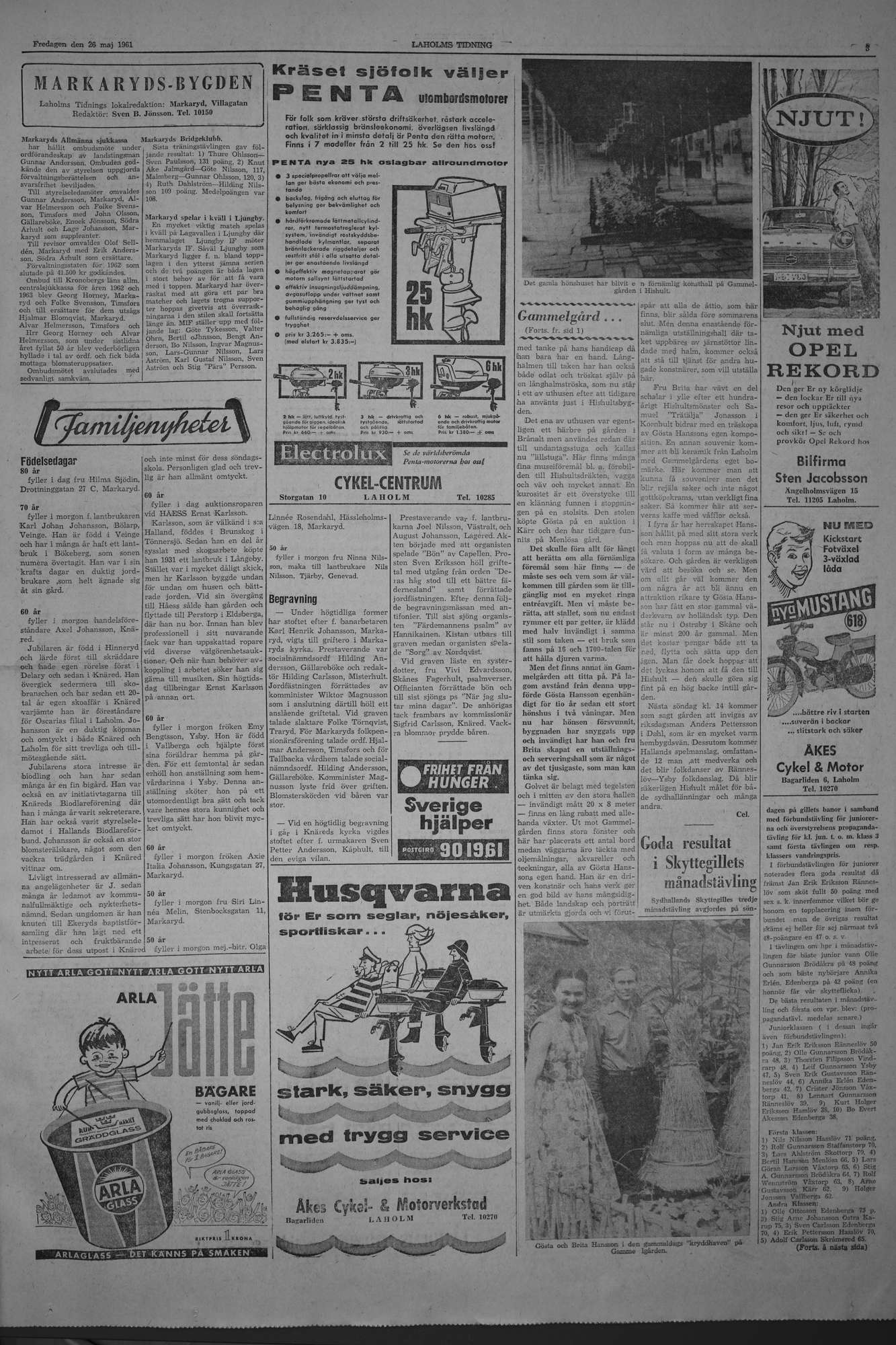 Laholms Tidning Fredag 26 maj 1961, sida 3