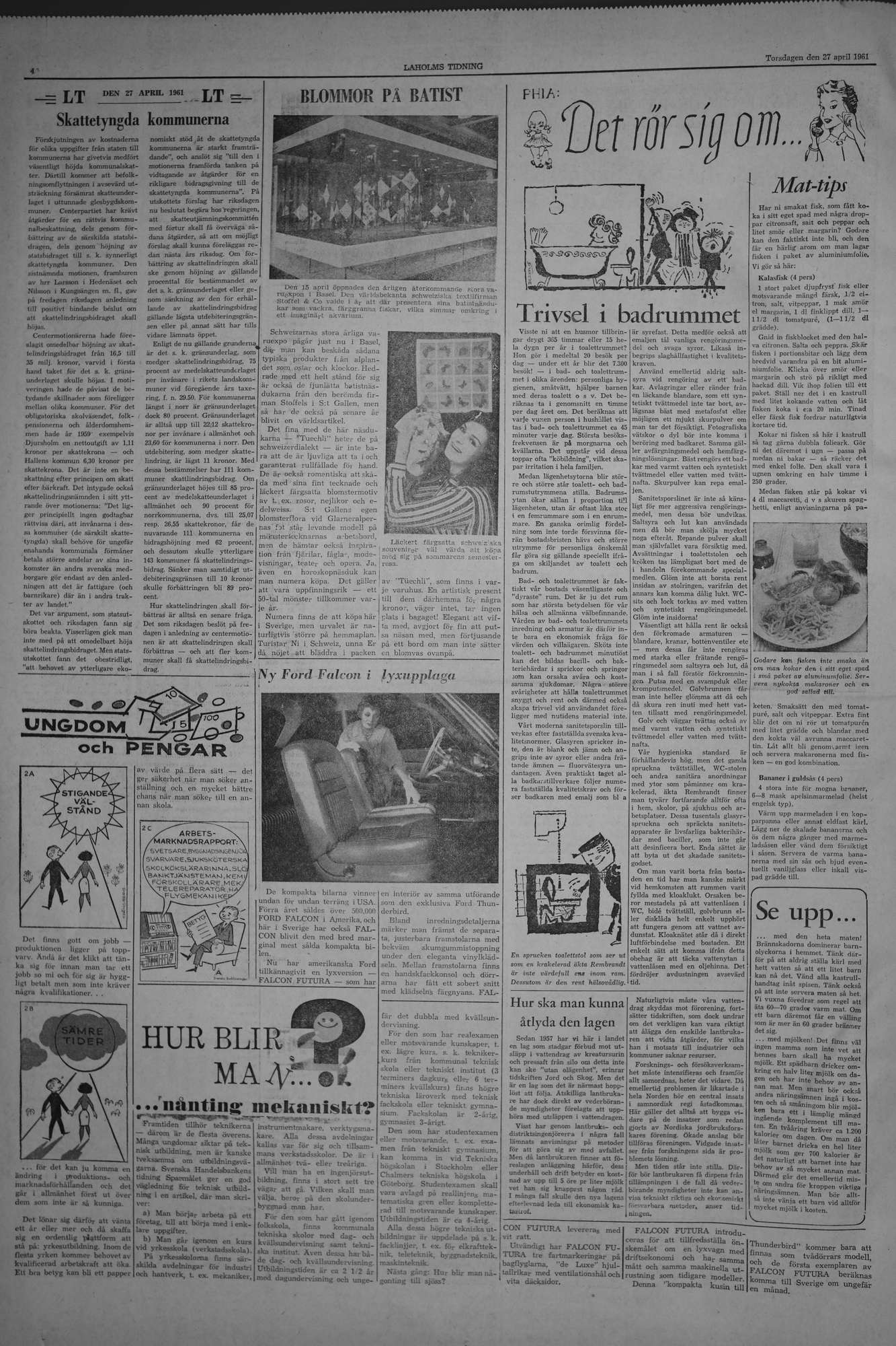 Laholms Tidning Torsdag 27 april 1961, sida 4