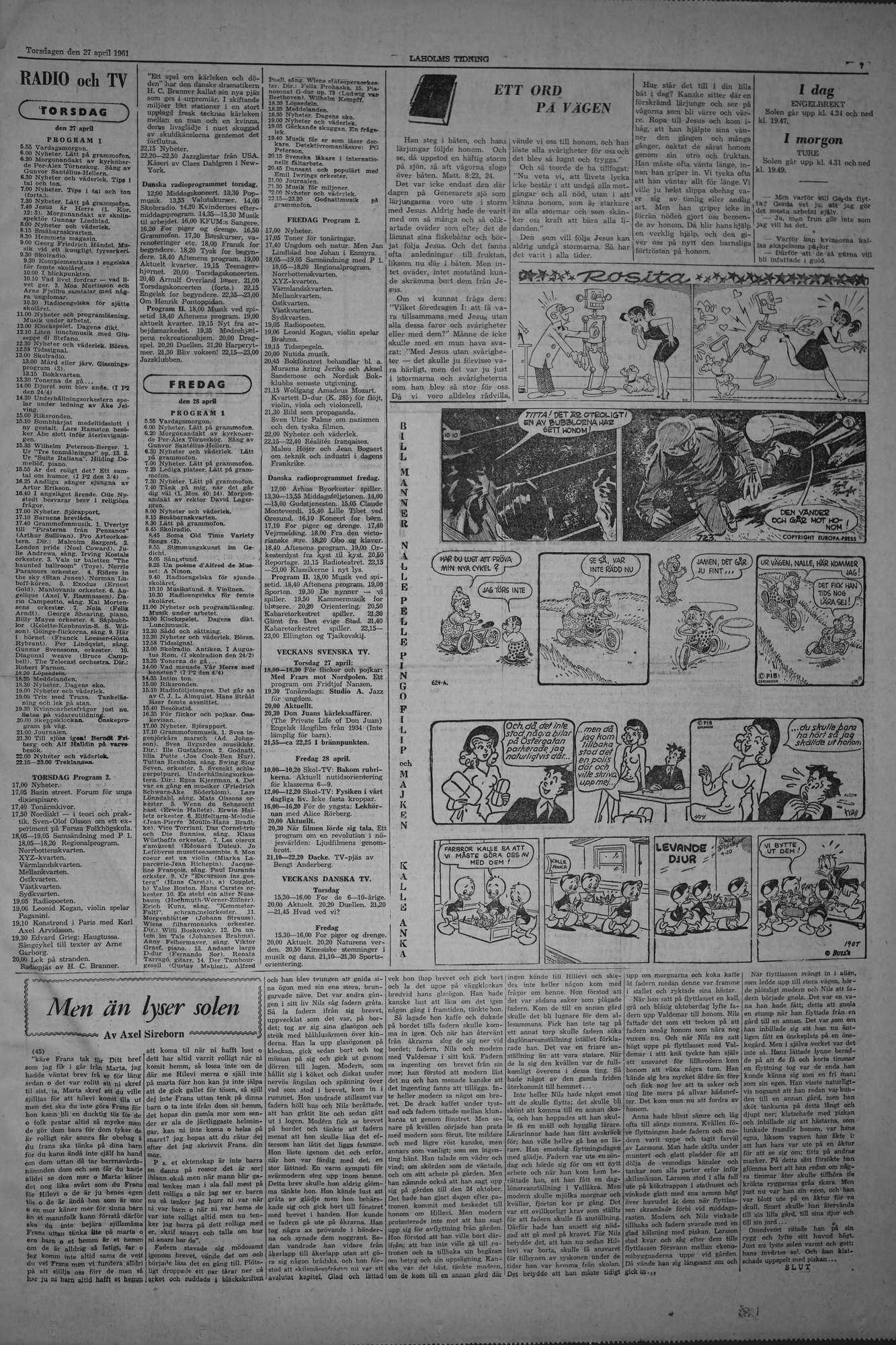 Laholms Tidning Torsdag 27 april 1961, sida 7