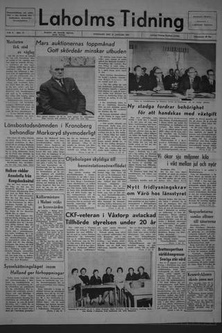 Förstasidan, Onsdag 13 januari 1965
