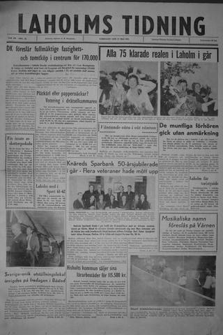 Förstasidan, Lördag 27 maj 1961