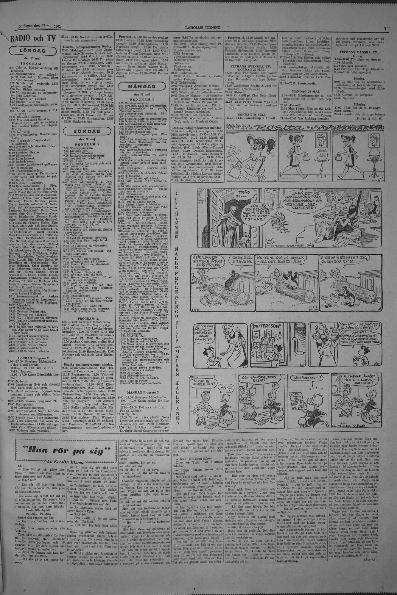 Laholms Tidning Lördag 27 maj 1961, sida 7