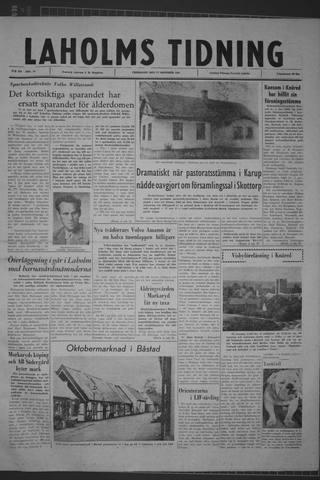 Förstasidan, Fredag 27 oktober 1961