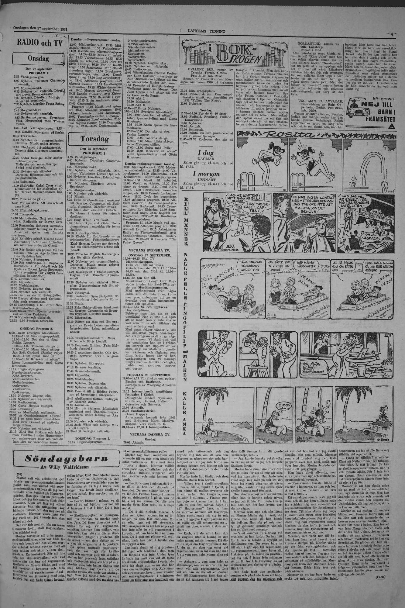 Laholms Tidning Onsdag 27 september 1961, sida 7