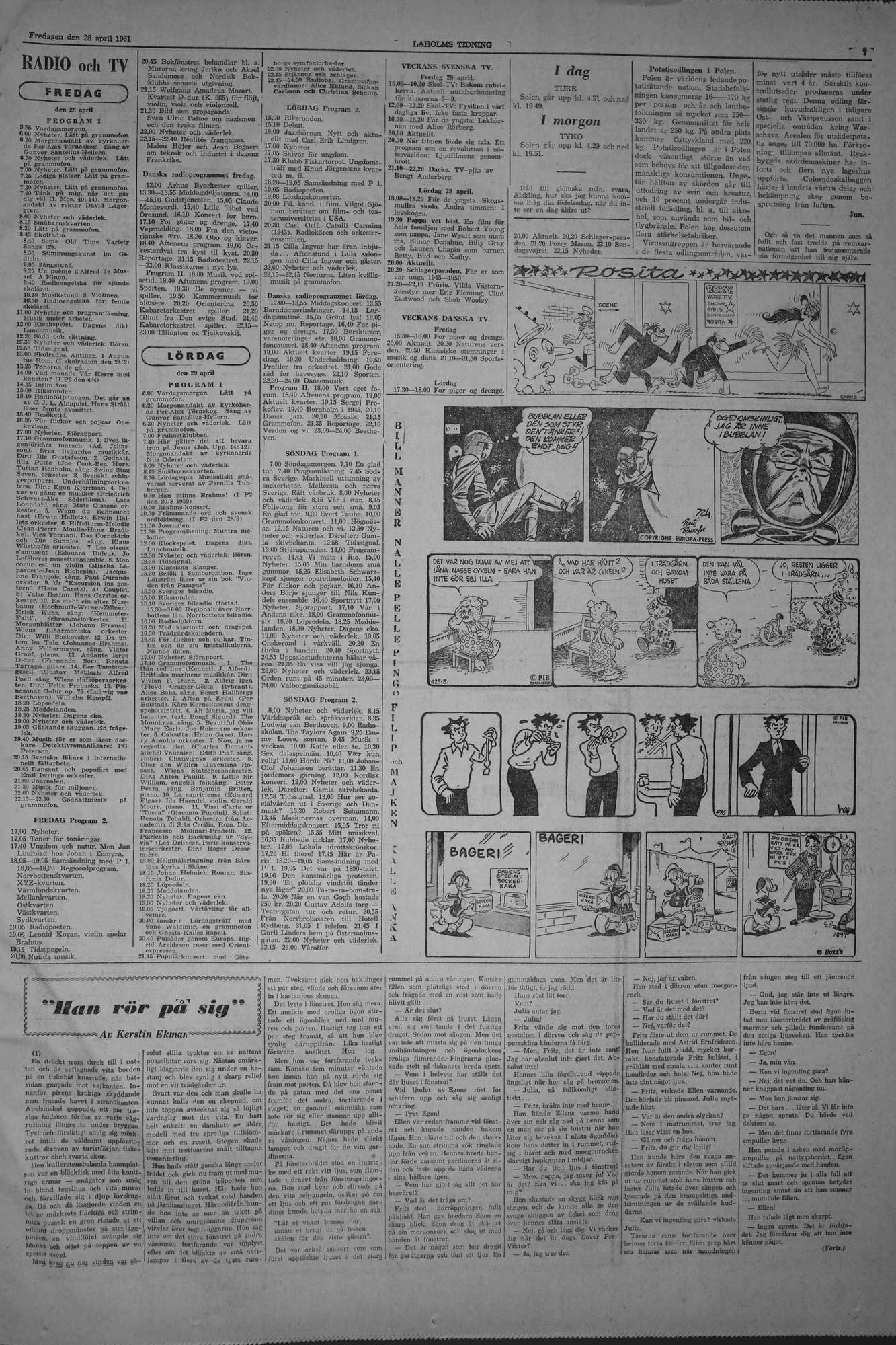 Laholms Tidning Fredag 28 april 1961, sida 7
