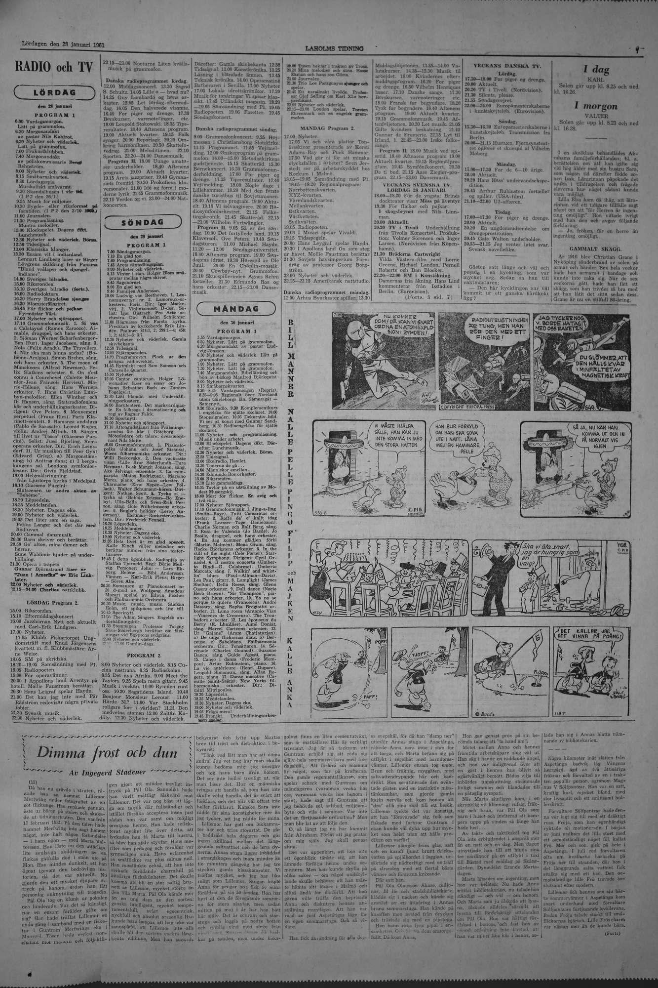 Laholms Tidning Lördag 28 januari 1961, sida 7