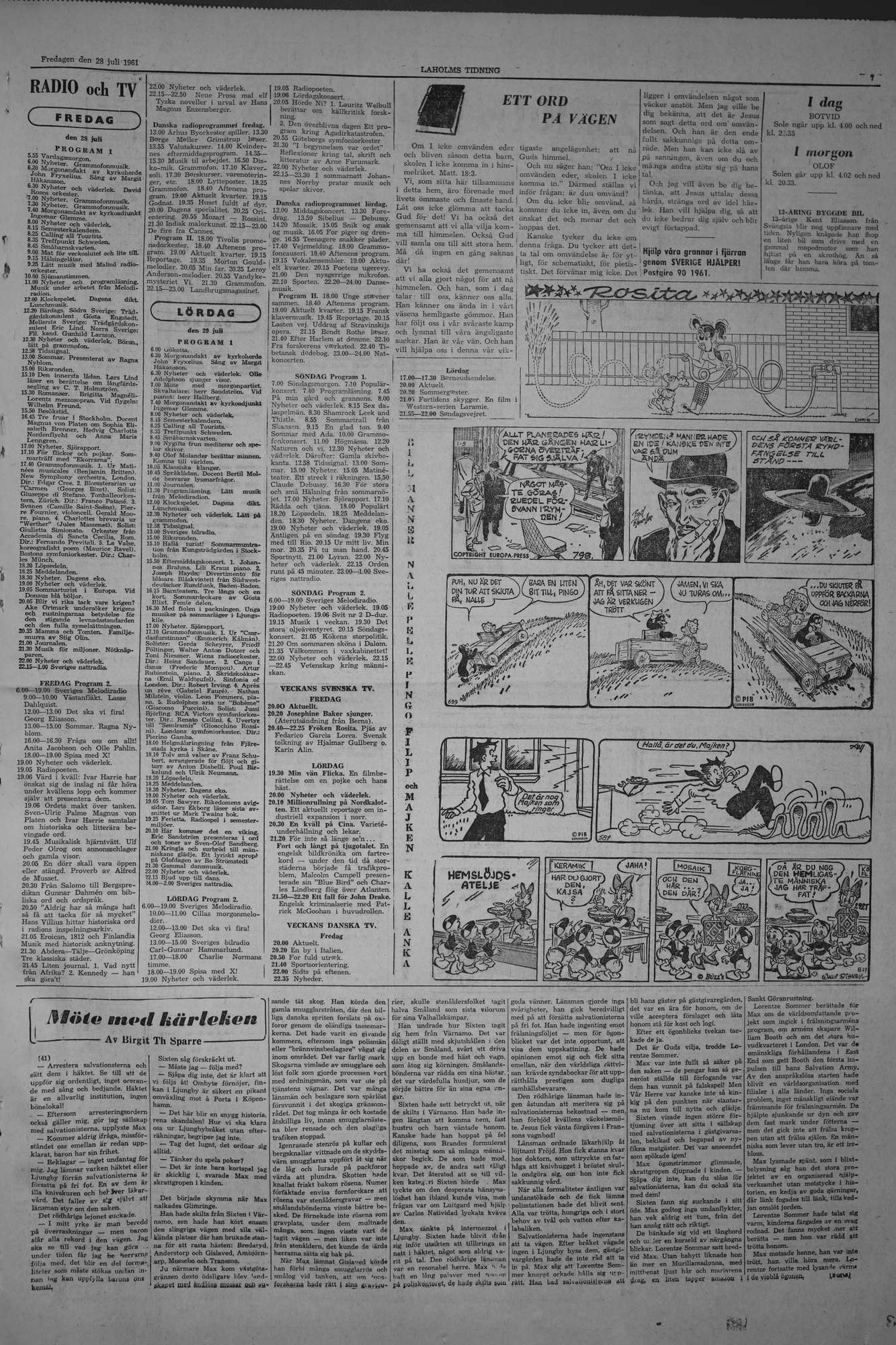 Laholms Tidning Fredag 28 juli 1961, sida 7