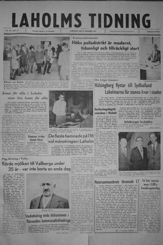 Förstasidan, Lördag 28 oktober 1961