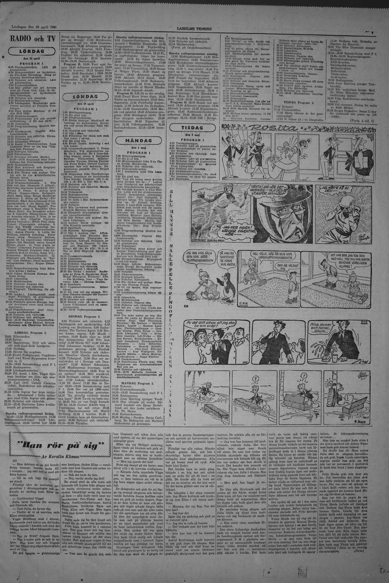 Laholms Tidning Lördag 29 april 1961, sida 7