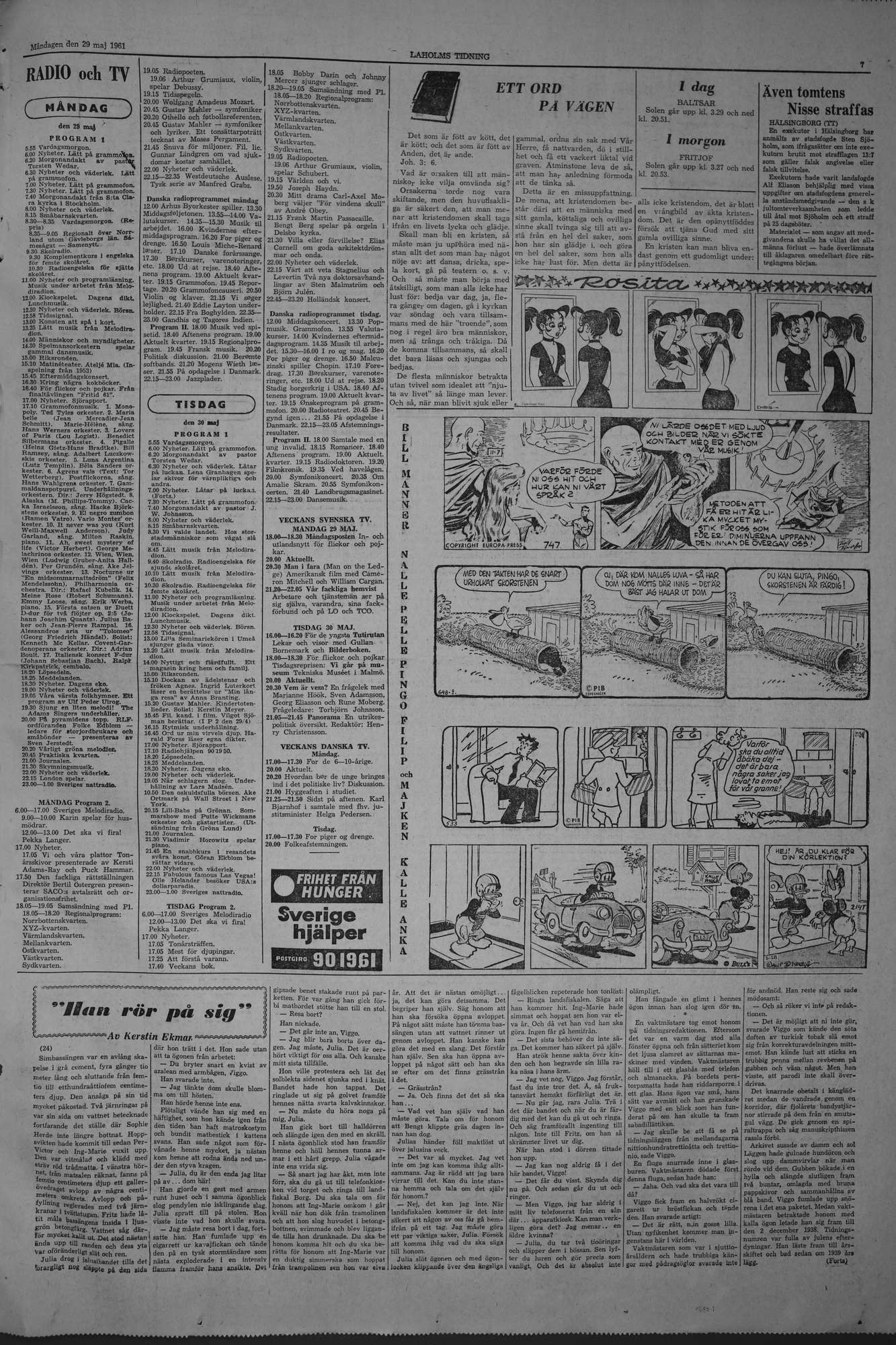 Laholms Tidning Måndag 29 maj 1961, sida 7