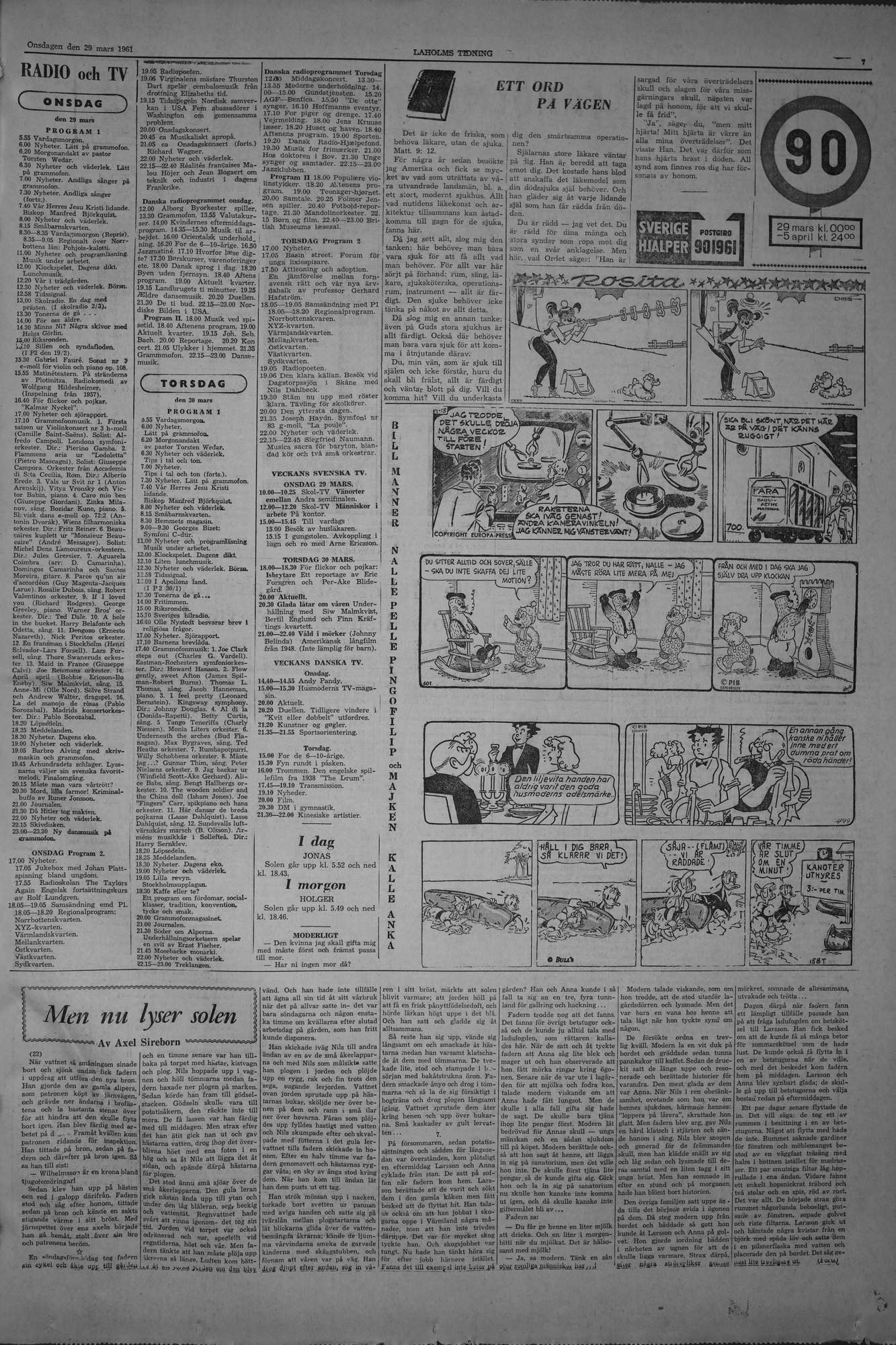 Laholms Tidning Onsdag 29 mars 1961, sida 7