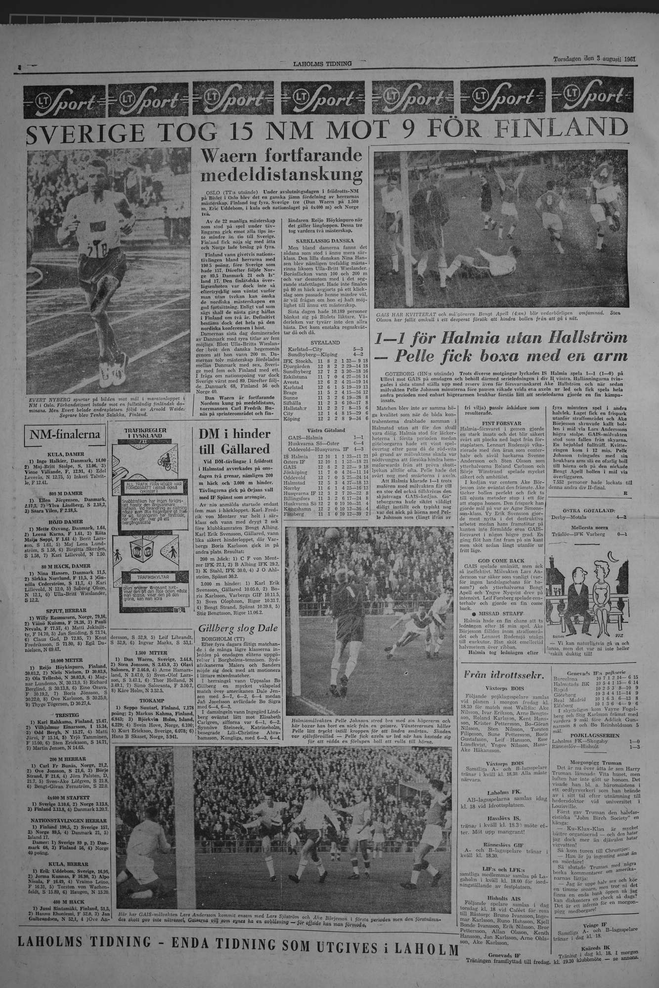 Laholms Tidning Torsdag 3 augusti 1961, sida 4