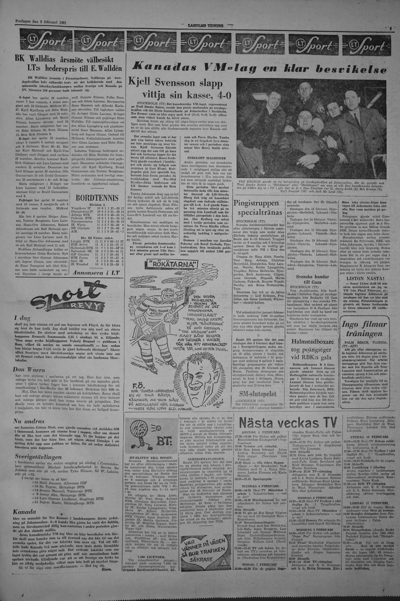 Laholms Tidning Fredag 3 februari 1961, sida 5