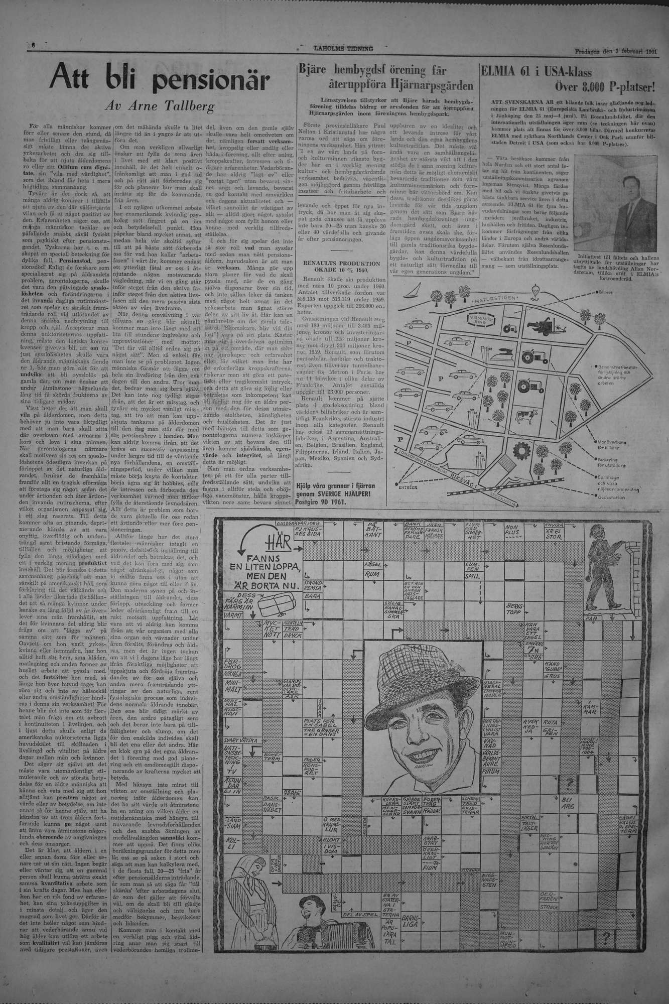 Laholms Tidning Fredag 3 februari 1961, sida 6