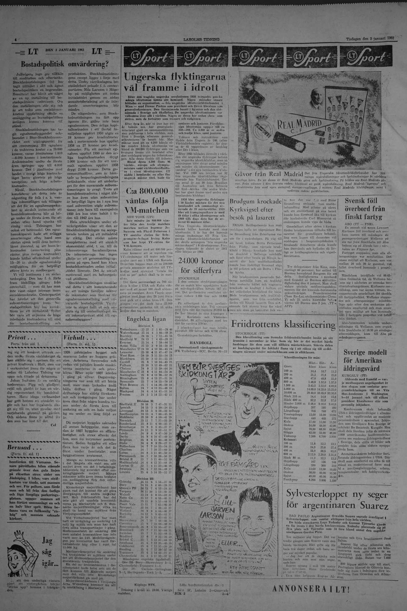 Laholms Tidning Tisdag 3 januari 1961, sida 4
