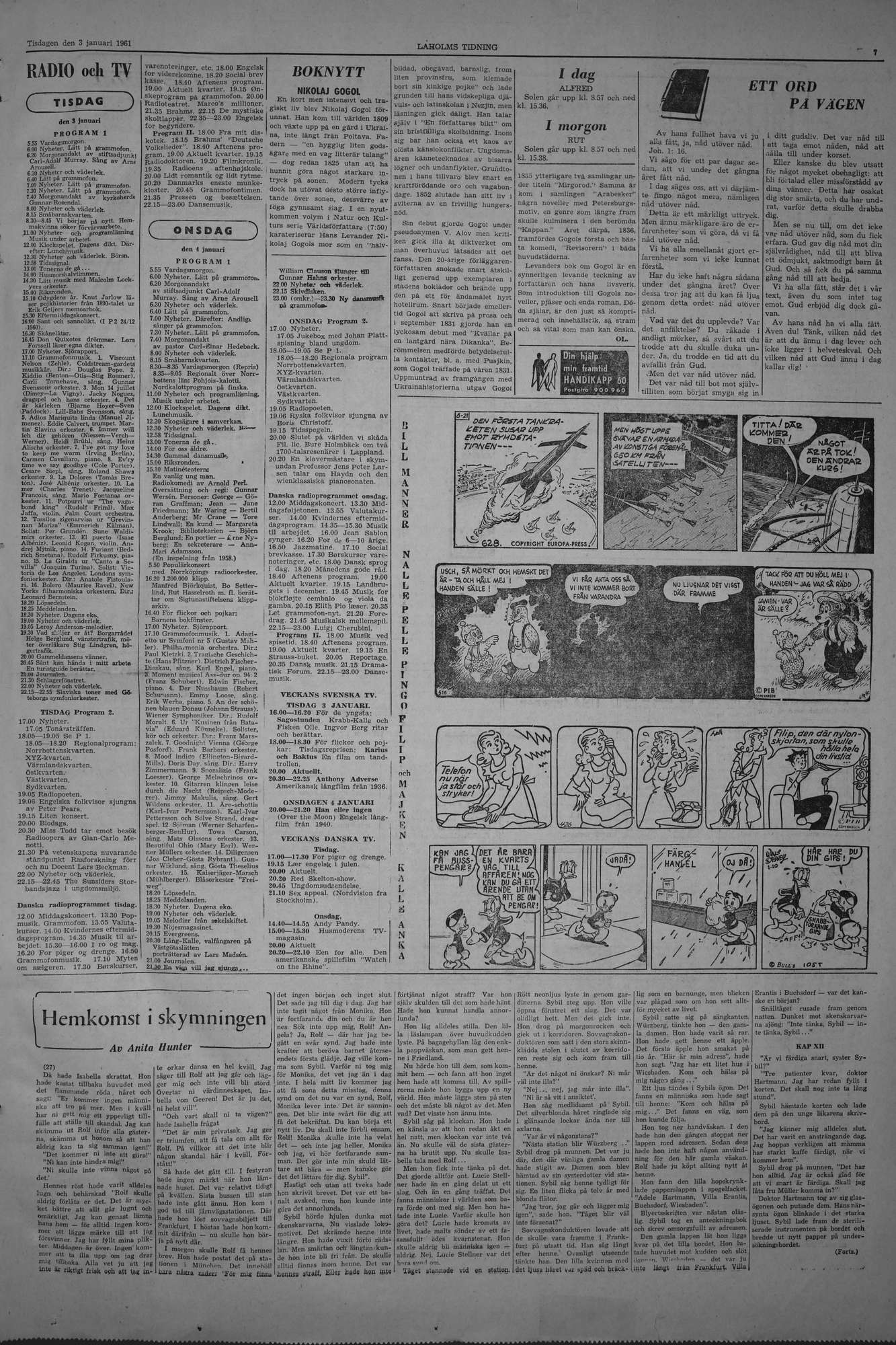 Laholms Tidning Tisdag 3 januari 1961, sida 7
