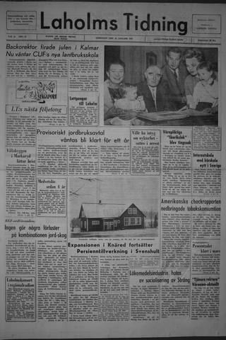 Förstasidan, Lördag 16 januari 1965