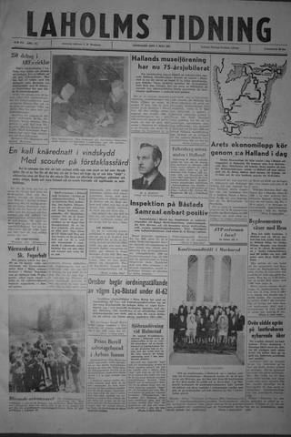Förstasidan, Onsdag 3 maj 1961