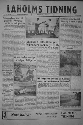 Förstasidan, Fredag 30 juni 1961