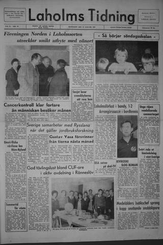 Förstasidan, Måndag 18 januari 1965
