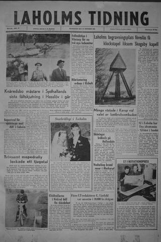 Förstasidan, Måndag 30 oktober 1961